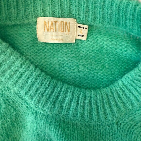 NATION LTD ANTOINETTE SWEATER - GRASSHOPPER-K4 - Picture 7 of 8
